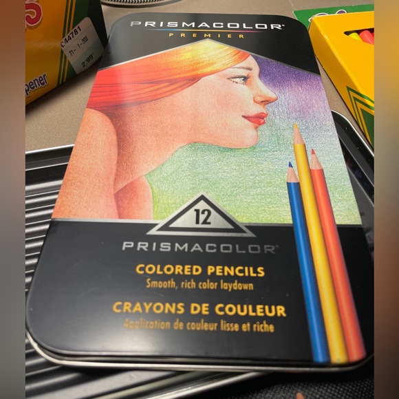 Prismacolor premier colored pencils 12 plus crayola 36 & wrap storage case - Picture 5 of 7